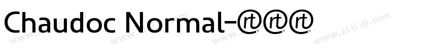 Chaudoc Normal字体转换